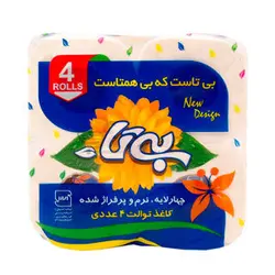 دستمال توالت بی تا بسته ۴ عددی ۶۲۶۰۱۶۲۵۱۲۰۲۳