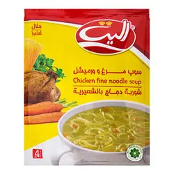 سوپ مرغ و ورمیشل الیت مقدار ۶۵ گرم ۶۲۶۰۳۶۰۰۲۲۰۴۱