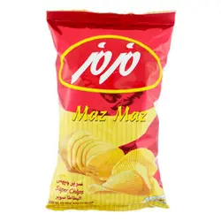سوپر چیپس نمکی مزمز مقدار ۶۰گرم۶۲۶۰۰۰۲۹۲۹۸۰۶