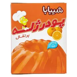 پودر ژله پرتقال شیبابا مقدار ۱۰۰ گرم ۶۲۶۰۱۰۱۴۱۵۶۰۶