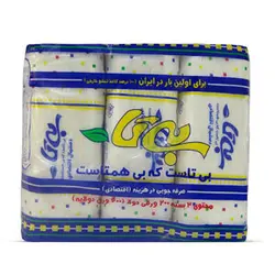 دستمال کاغذی ۲۰۰ برگ بی تا مدل Economic بسته ۳ عددی ۶۲۶۰۱۶۲۵۳۰۶۱۴