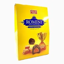 شکلات شیری با مغزی کارامل کیفی رومینی شیرین عسل 400 گرم 6261149051801