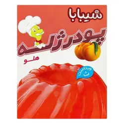 پودر ژله هلو شیبابا مقدار ۱۰۰ گرم ۶۲۶۰۱۰۱۴۱۵۹۷۲