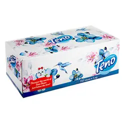 دستمال کاغذی ۱۵۰ برگ تنو مدل ۶۲۶۶۰۶۱۱۰۲۰۸۲Flower And Birdات