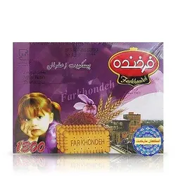 بیسکویت مادر 1300زعفران 1140گرم فرخنده6260222601100
