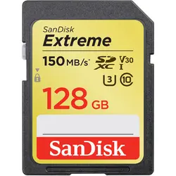 کارت حافظه SanDisk 128GB Extreme SDXC UHS-I 150MB/S