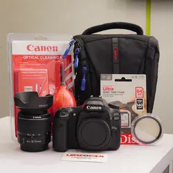 دوربین دست دوم کانن مدل Canon 80D + 18-55 - فروشگاه اینترنتی لنزوکم