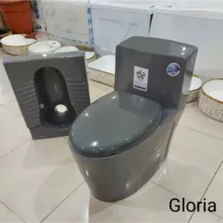 توالت فرنگی لوکس طوسی مدل Gloria