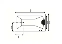 وان جکوزی badab باداب مدل BA-115 سایز 170*78*62