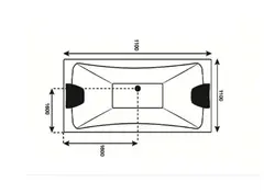 جکوزی badab باداب مدل BA-305 سایز 180*80*67