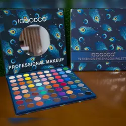 پالت سایه چشم آی گود کو IGOODCO مدل طاووس سایز بزرگ 73 رنگ