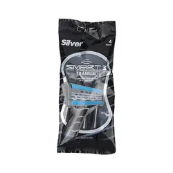 خودتراش چندبار مصرف سیلور SILVER مدل Smart3 بسته 4 عددی