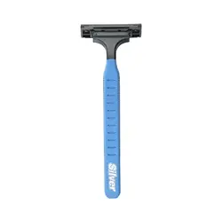 خودتراش چندبار مصرف سیلور SILVER مدل Rubber Grip آبی و صورتی بسته 5 عددی