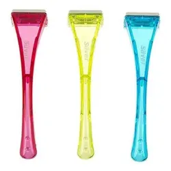 تیغ اصلاح چند بار مصرف تک لبه سیلور SILVER مدل بيکينی (زیر مایو) B'kini مجموعه 3 عددی