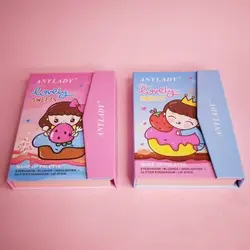 پالت کیفی چندکاره انی لیدی ANYLADY مدل شیرینی Lovely Sweets شامل سایه، رژلب، رژگونه و هایلایتر