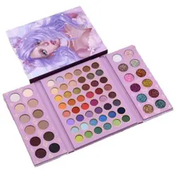 سایه چشم، کانتور، گلایتر و هایلایتر بزرگ آی گود کو مدل دختر بنفش پالت ۷۲ عددی