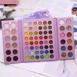 سایه چشم، کانتور، گلایتر و هایلایتر بزرگ آی گود کو مدل دختر بنفش پالت ۷۲ عددی