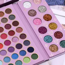 سایه چشم، کانتور، گلایتر و هایلایتر بزرگ آی گود کو مدل دختر بنفش پالت ۷۲ عددی