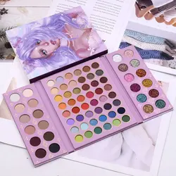 سایه چشم، کانتور، گلایتر و هایلایتر بزرگ آی گود کو مدل دختر بنفش پالت ۷۲ عددی