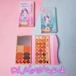 پالت کیفی چندکاره انی لیدی ANY LADY مدل پری دریایی شامل سایه، رژلب، سایه ابرو، رژگونه و هایلایتر