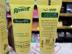 کرم ترمیم کننده پوست رینوزیت RENUZIT مدل میموزا mimosa حجم 25 میلی لیتر