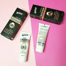 ماسک زغال رینوزیت RENUZIT مدل بلک ماسک black mask دیپ اسکین کلینر حجم 75 میلی لیتر