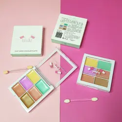 پالت کانسیلر و کانتور لامیلا LAMEILA مدل فیس تیونینگ بهمراه براش دو طرفه