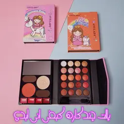 پالت کیفی چندکاره انی لیدی ANY LADY مدل دختر یوریکورن سوار شامل سایه، رژلب، سایه ابرو، رژگونه و هایلایتر