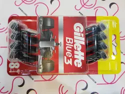 خود تراش ‏ژیلت Gillette سه تیغ مدل بلو تری توربو Blue3 (تیغ اصلاح)