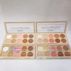 پالت هایلایتر، رژگونه، کانتور و برنزر آنلی بیوتی ONLY BEAUTY مدل اینفتویشن infatuation