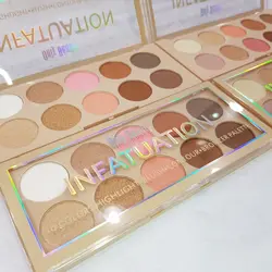 پالت هایلایتر، رژگونه، کانتور و برنزر آنلی بیوتی ONLY BEAUTY مدل اینفتویشن infatuation
