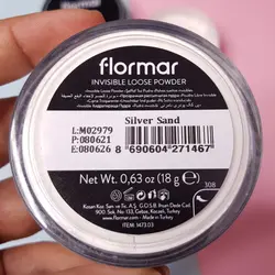 پودر بیک و فیکس فلورمار FLORMAR مدل اینویزیبل لوز پاودر invisible loose powder حجم 18 گرم