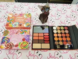 سایه، رژگونه، هایلایتر، سایه ابرو و رژ لب کیفی انی لیدی ANY LADY بزرگ مدل آبنبات لالی پاپ