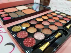 سایه، رژگونه، هایلایتر، گلایتر، رژ لب و سایه ابرو کیفی انی لیدی ANY LADY مدل هلو