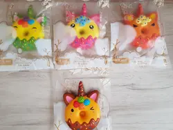 فیس واش اسپونگ SPONGE مدل اسکویشی دونات یونیکورن