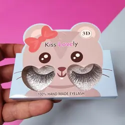 مژه سه بعدی 3D کیس لاولی KISS LOVELY مدل حیوانات