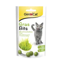 تشویقی توپی گربه با طعم گرس جیم کت – GimCat Gras Bits