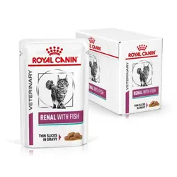 پوچ گربه رنال با طعم ماهی رویال کنین – Royal Canin Renal With Fish Wet