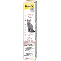 خمیر پوست و مو گربه جیم کت مدل Derma Paste وزن ۵۰ گرم– Gimcat Derma Paste for Sensitive Skin 50ml