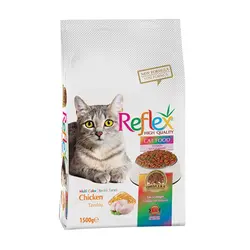 غذای خشک گربه رنگارنگ با طعم مرغ رفلکس – Reflex Multi Color Chicken