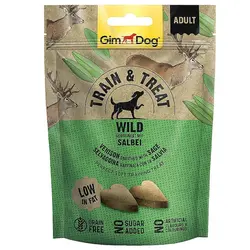 تشویقی سگ جیم داگ مدل Train &amp; Treat طعم گوشت گوزن  – GimDog Train &amp; Treat Snack Venison Flavour