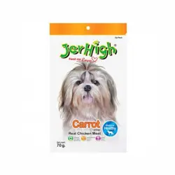 تشویقی سگ جرهای مدل هویج وزن – Jerhigh Carrot Dog Snack