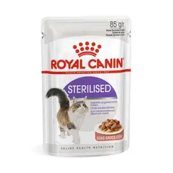 غذای پوچ گربه عقیم شده در سس رویال کنین – Royal Canin Sterilised In Gravy Wet