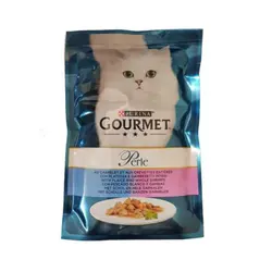 پوچ گربه با طعم ماهی و میگو گورمت پرل – Gourmet Perle Cat Pouch With Shirmps