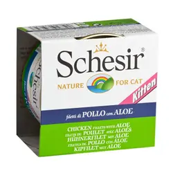 کنسرو بچه گربه فیله مرغ و آلوورا شسیر – Schesir Kitten Chicken &amp; Aloe