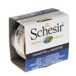 کنسرو گربه ماهی تن و وایت بیت شسیر – Schesir Tuna With WhiteBaits