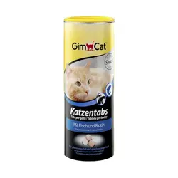 قرص پوست و مو گربه حاوی بیوتین و ماهی جیم کت – GimCat katzenTabs
