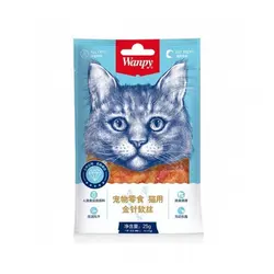 تشویقی گربه ونپی با طعم مرغ جرکی ۲۵ گرمی – Wanpy Soft Chicken Jerky 25g