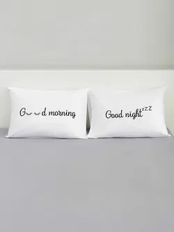 روبالشی السی هوم طرح GOOD MORNING بسته 2 عددی