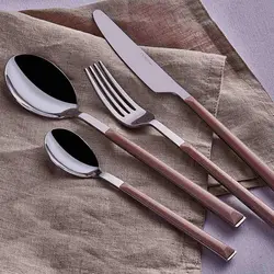 ست قاشق و چنگال و کارد 6 نفره 24 پارچه نوا